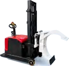 Stand-on roll clamp