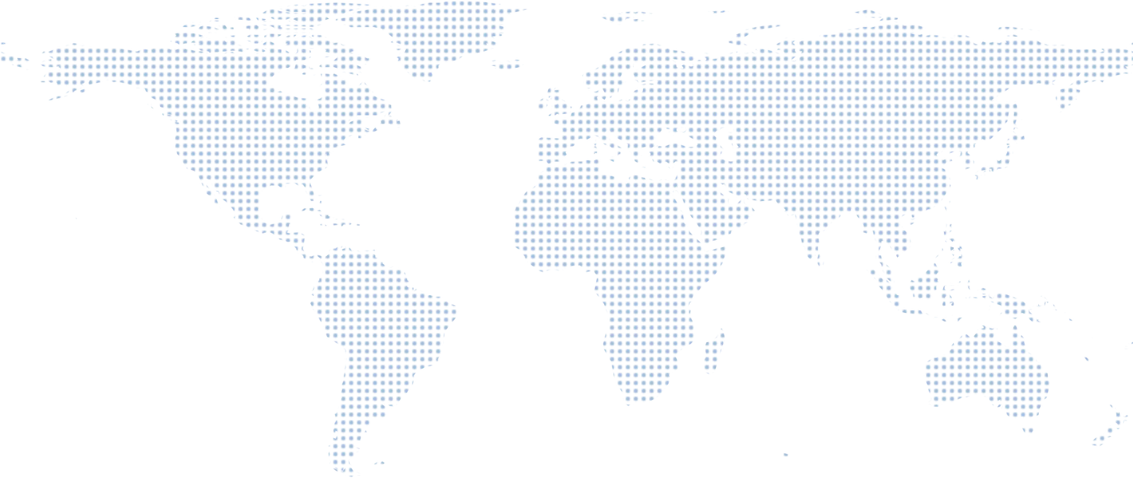 World geography illustration; no customer locations are marked