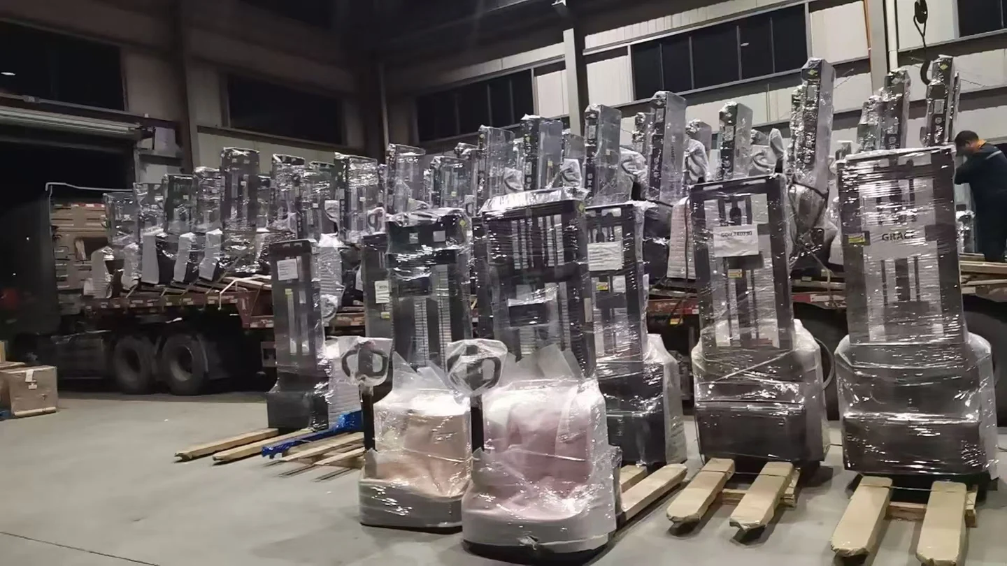 Protected equipment awaiting dispatch