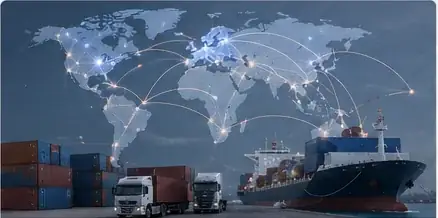 Global manufacturing partner ecosystem and international logistics coordination