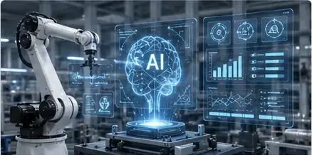 Industrial AI knowledge platform, robot data and decision-support interface
